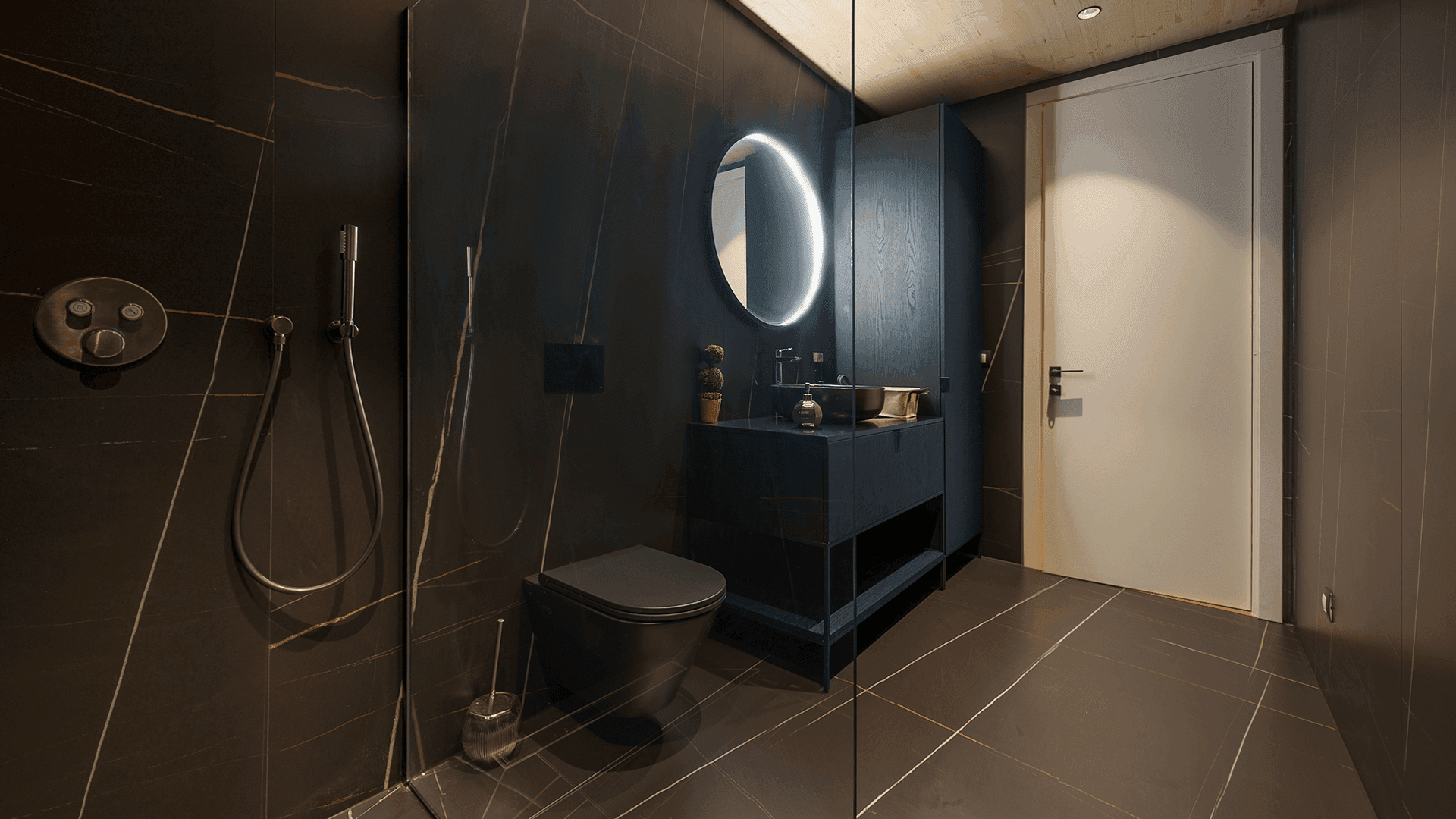 Modern InstaBuilt bathroom pod with sleek contemporary design