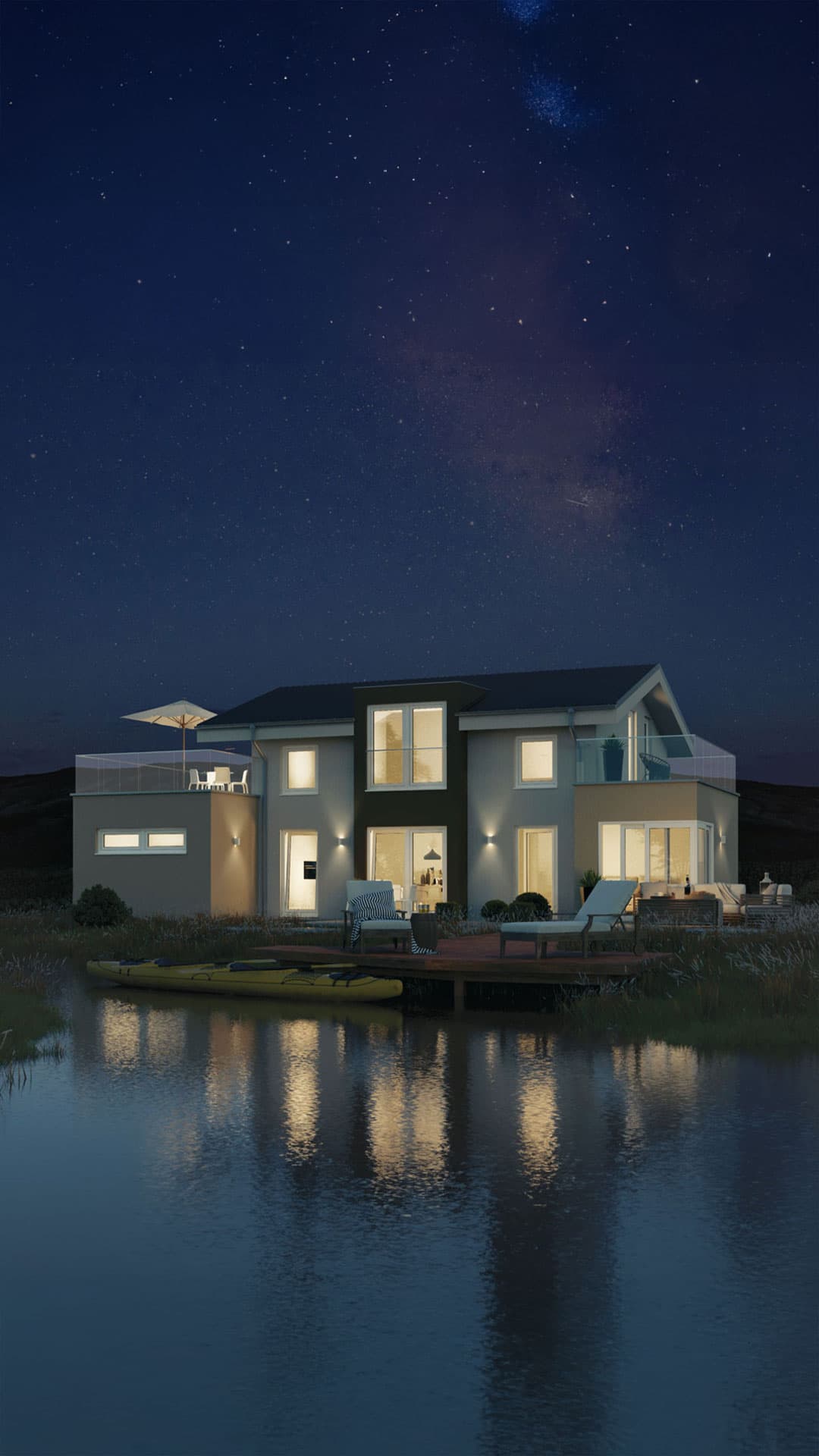 Traditional home design with flexible architecture for dream destinations