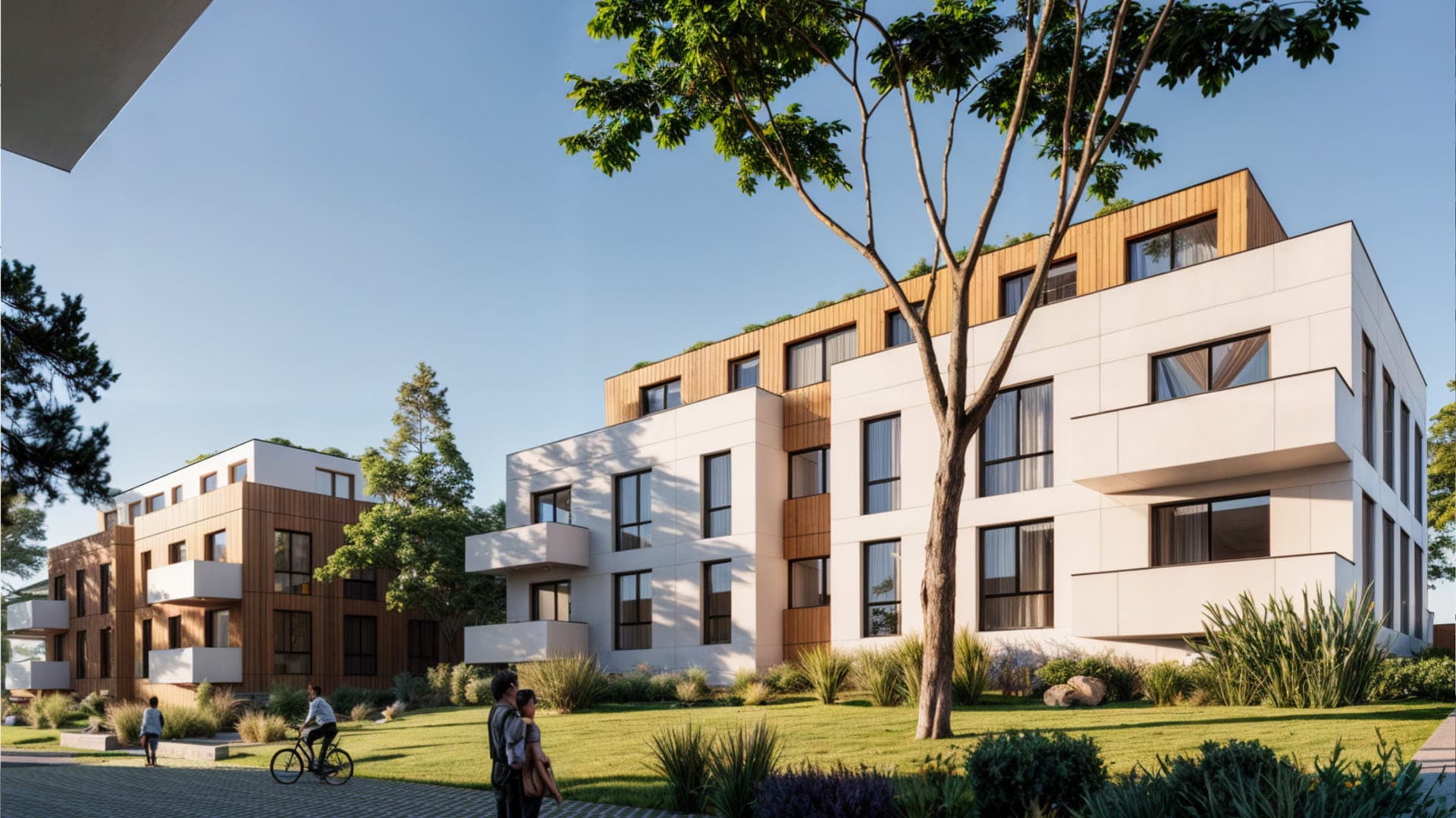 Modern multifamily housing options with sustainable apartment design