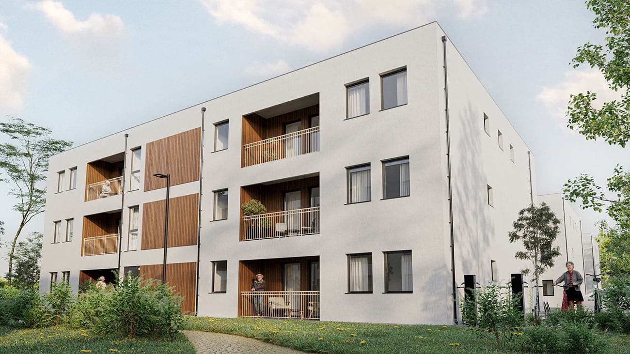 Senior housing solutions with accessible community design