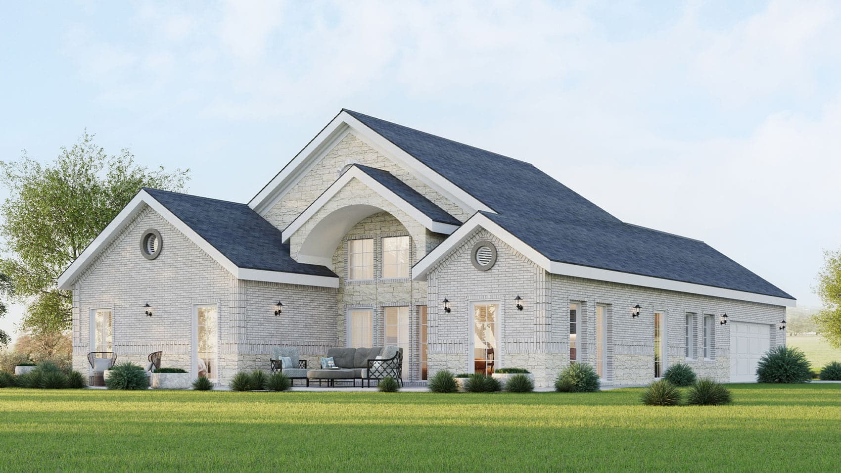 InstaBuilt traditional American style home