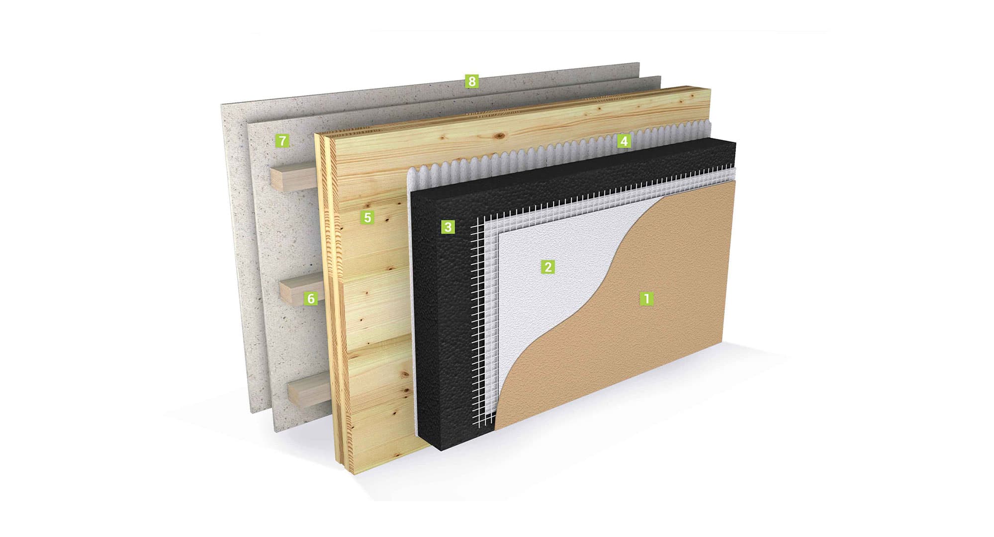 External Wall 60 construction layers diagram