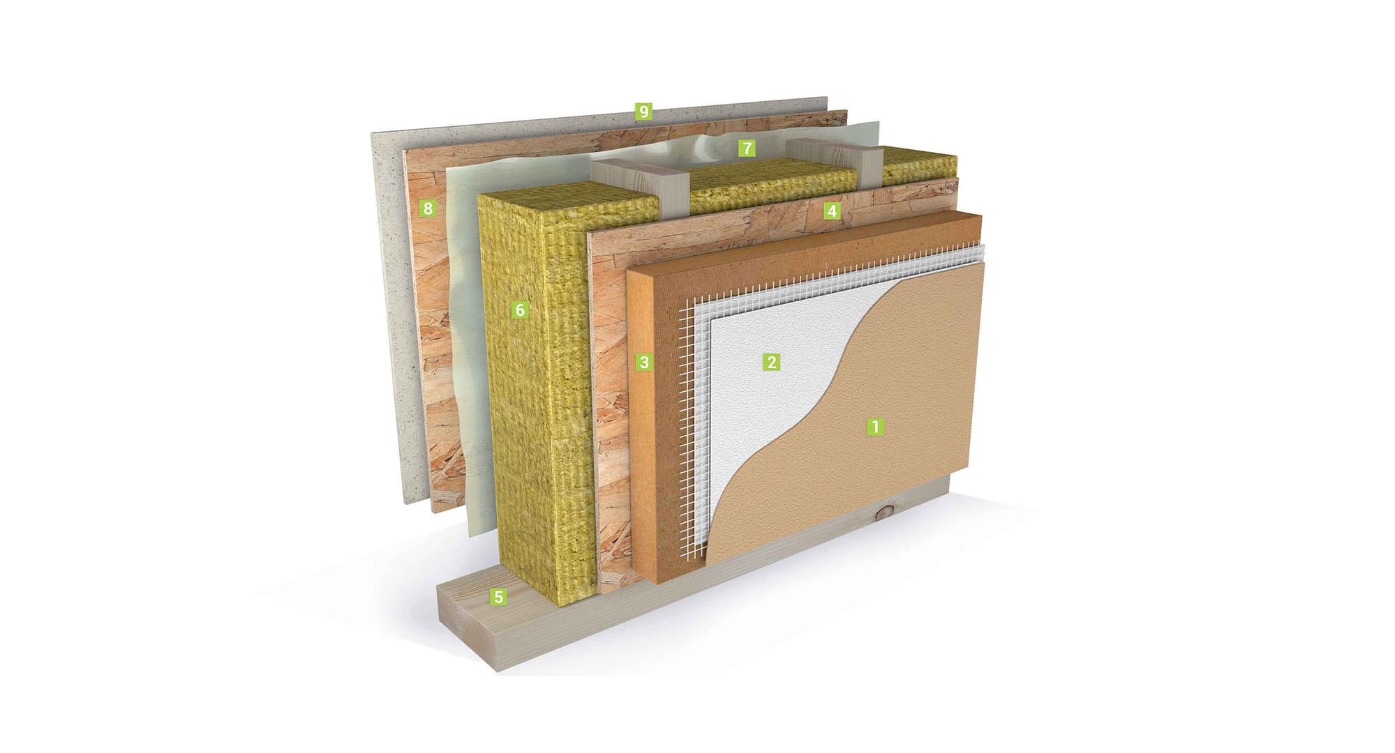 External Wall 67 construction layers diagram