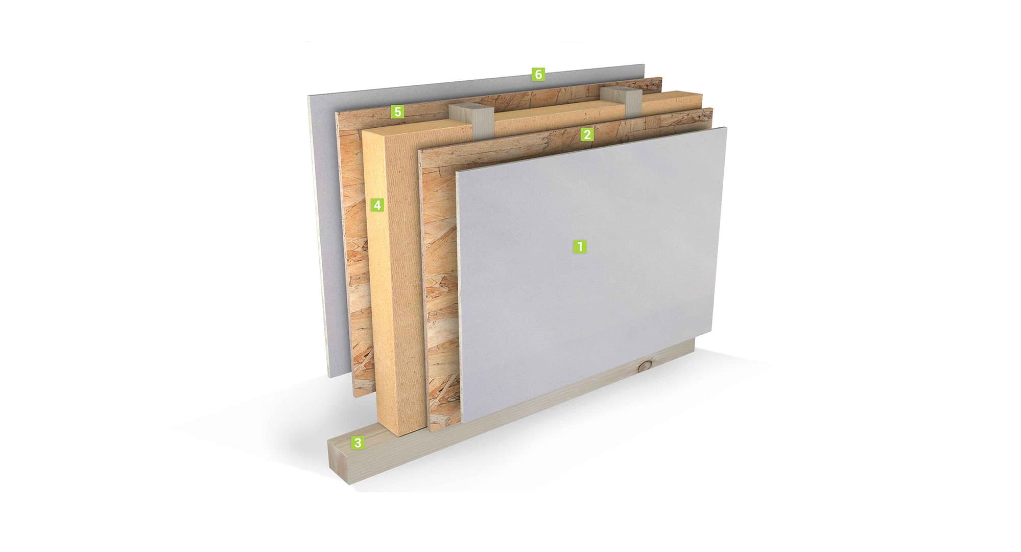Seperating Wall 17 construction layers diagram