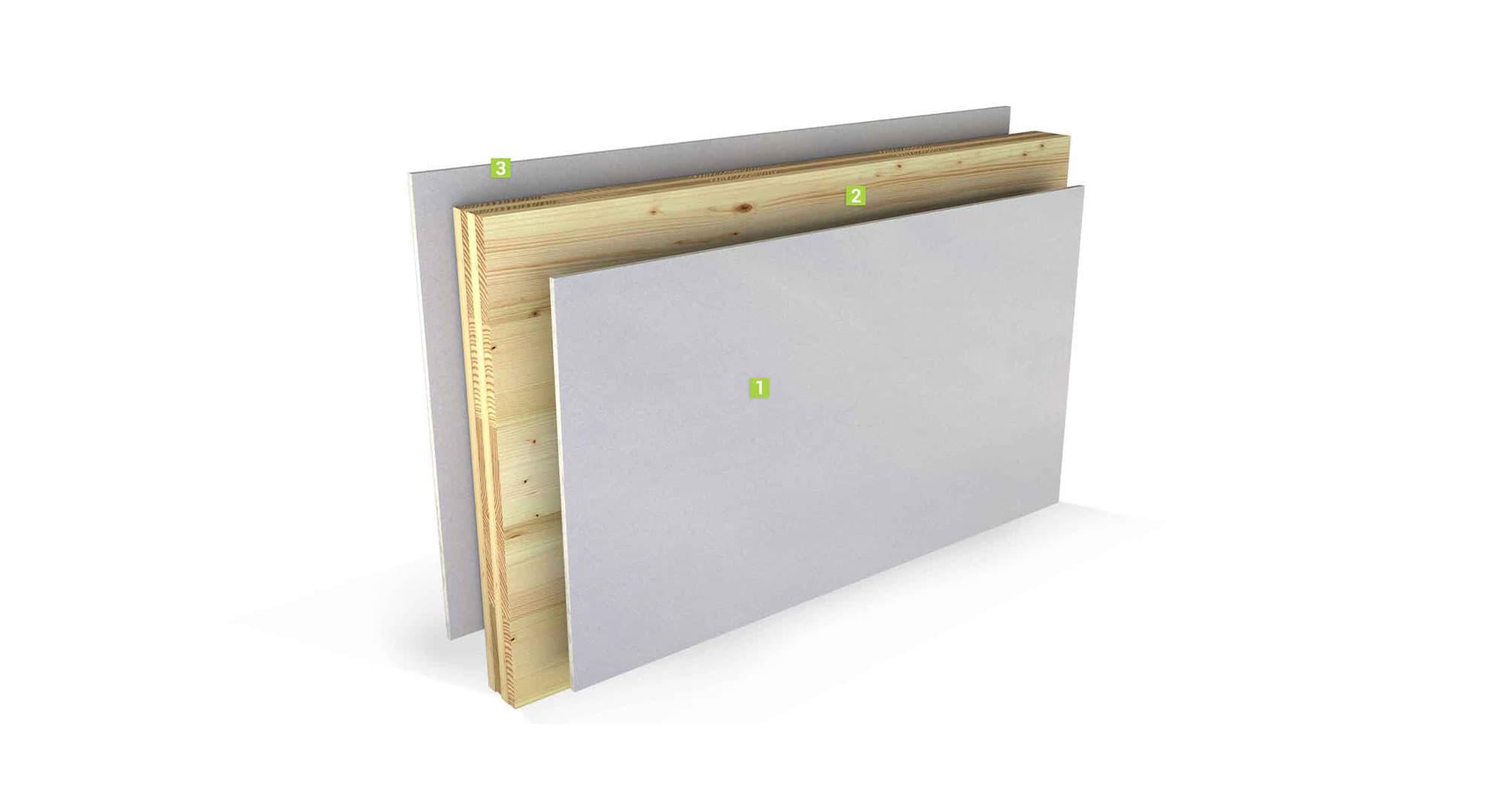 Seperating Wall 21 construction layers diagram