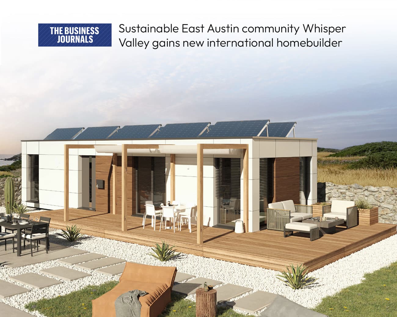 Nachhaltige East-Austin-Gemeinschaft Whisper Valley gewinnt neuen internationalen Hausbauer