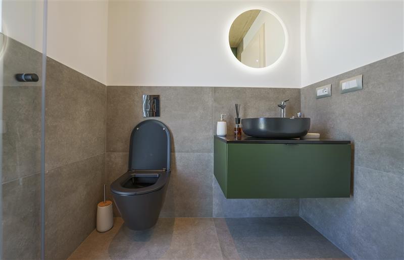 Modular bathroom pod exterior with clean modern design