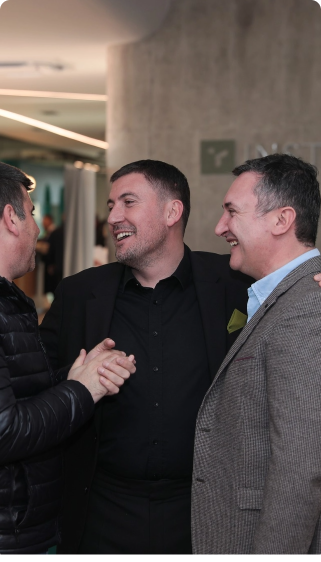 InstaBuilt team members networking together