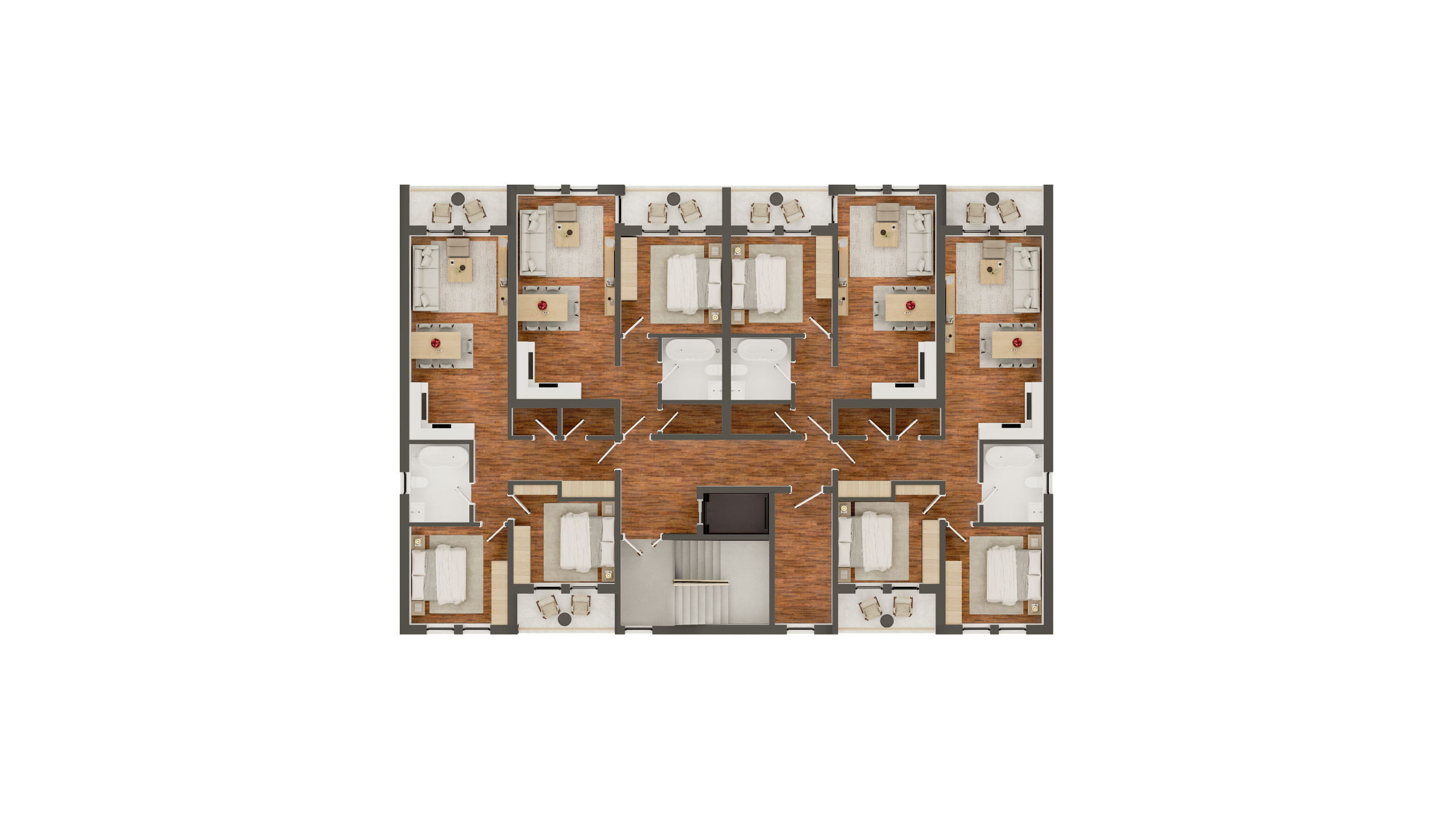 Senior housing second floor plan layout