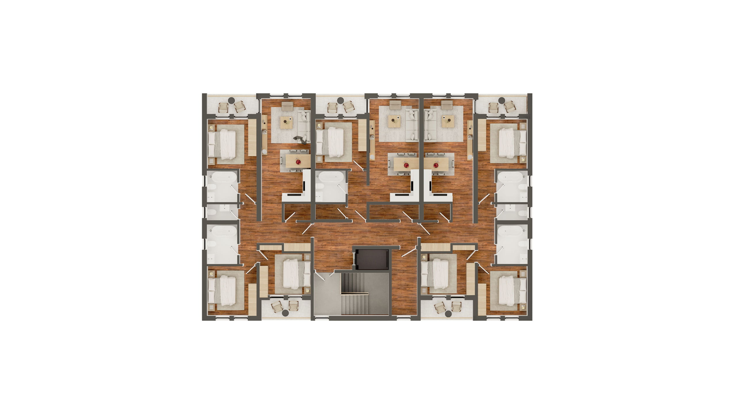 Senior housing third floor plan layout